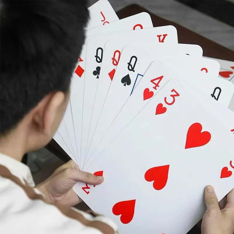 Super Jumbo Oversized Playing Cards Fun Games For Adults And Children Juegos De Mesa Familiares Divertidos Partyspiele 3