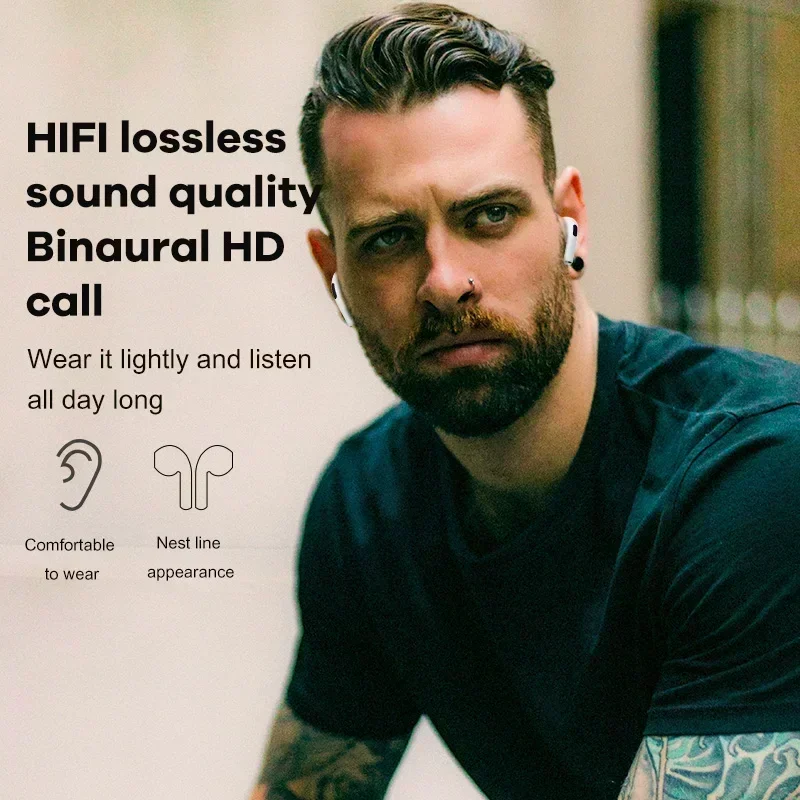 TWS Pro6 Earphone Bluetooth Headphones with Mic 9D Stereo Pro 6 Earbuds for Xiaomi Samsung Android Wireless Bluetooth Headset 6