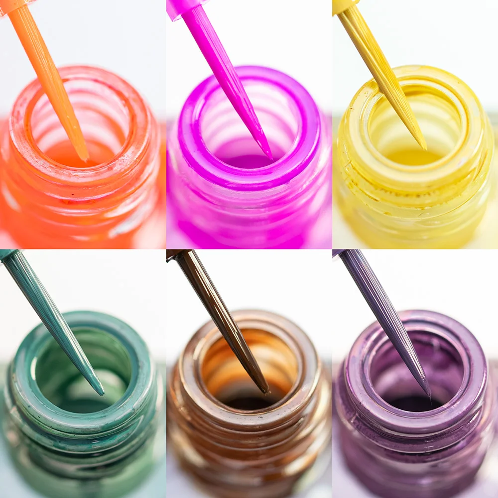 CANNI Blooming Marble Aquarell-Tinte, Nagelgel-Nagellack-Tinte, 9 ml, Blumen-Design, Wischwirkung, Soak Off-Maniküre, Hybrid-Lack – Detail 5