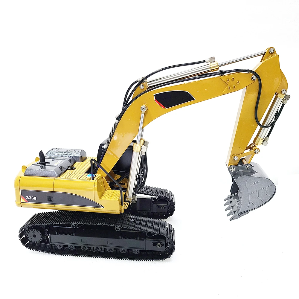 336D RC Hydraulic Excavator 1/18 Huina 580 Modified and Upgraded Hydraulic Excavator Metal Model Remote Control Car Toy Gift