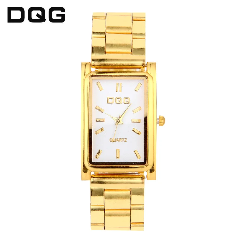 Gold Square Watch Pin Buckle Fashion Trend Business Men'S Watch Quartz Watch