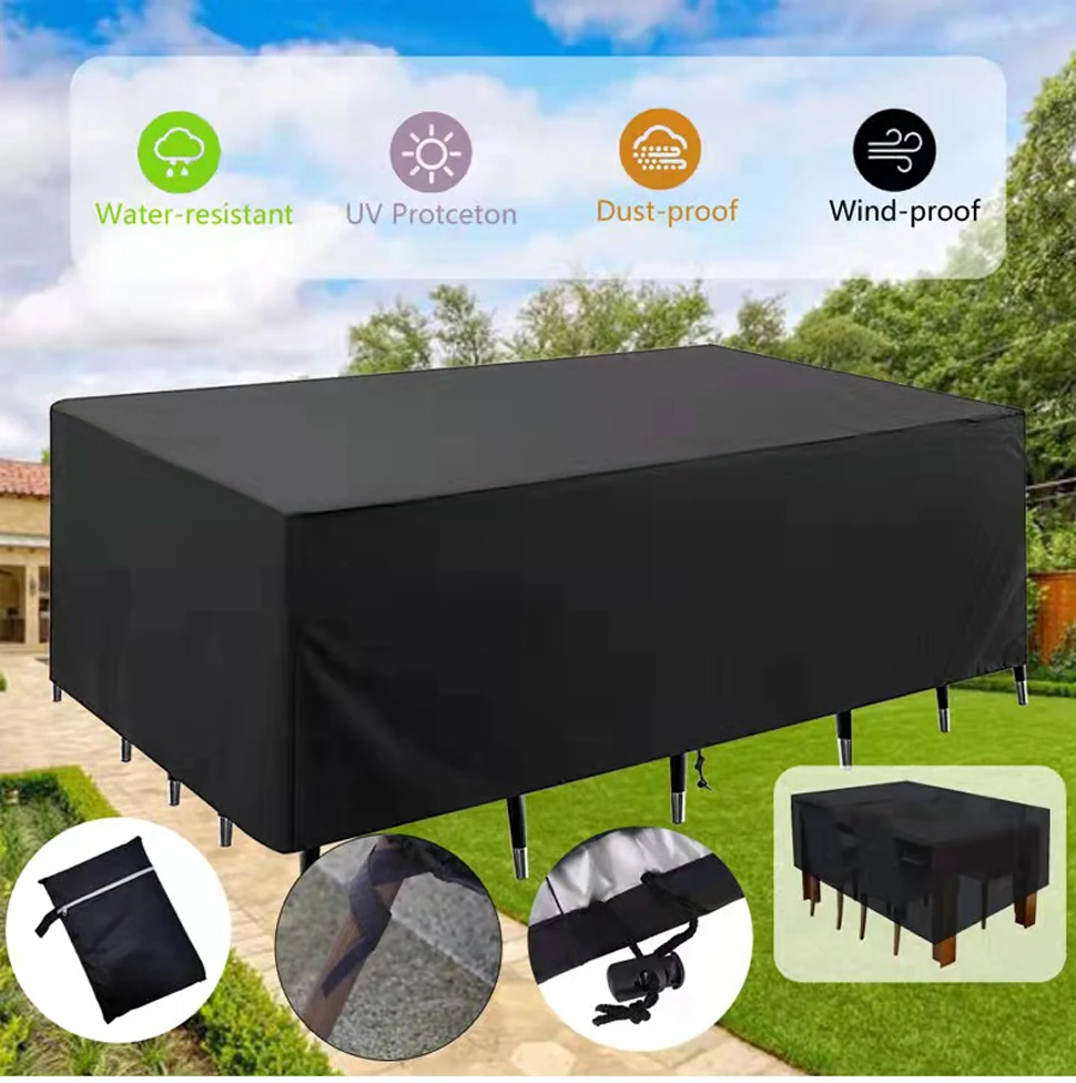 Garden Furniture Cover Waterproof Breathable Oxford Protective Cover