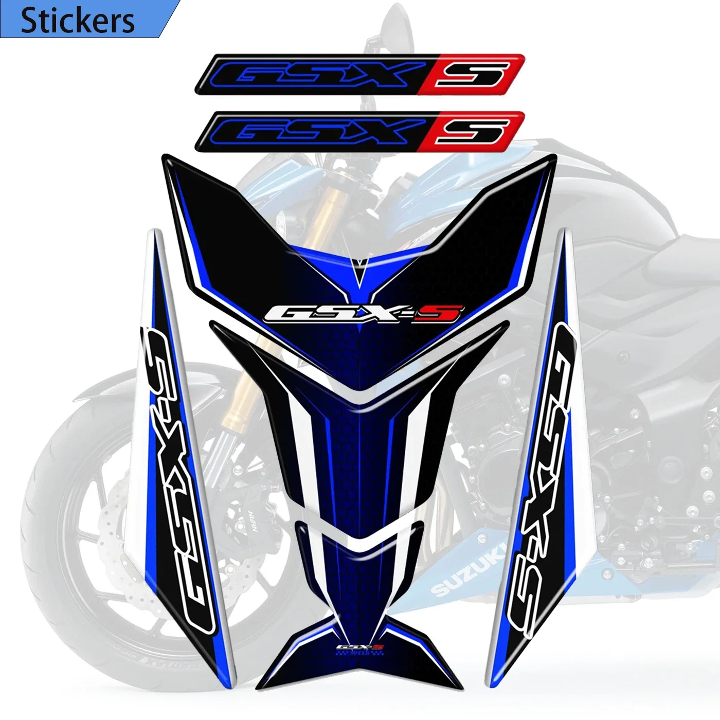 GSX S125 S750 S1000 750 1000 For Suzuki  Tank Pad Protector Stickers Decals Fender Protection