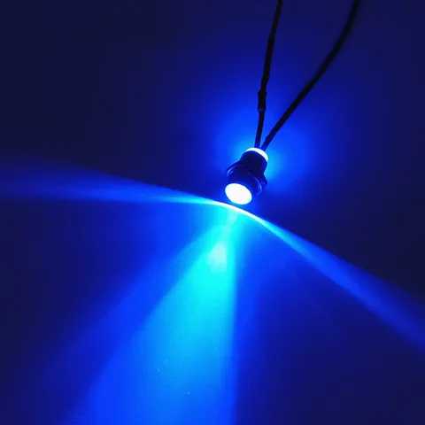 Light Metal LED Panel Warning Light Red Yellow Blue Green 12V 24V 6V Flat Head for Machine Car Waterproof  Signal Lamp