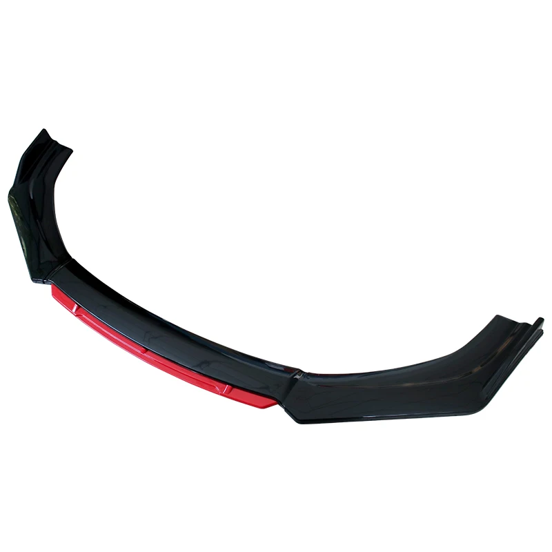 Universal Car Front Bumper Lip Body Kit Spoiler Splitter Diffuser Red Black Blue Canard Splitter ABS Plastic Auto Modification