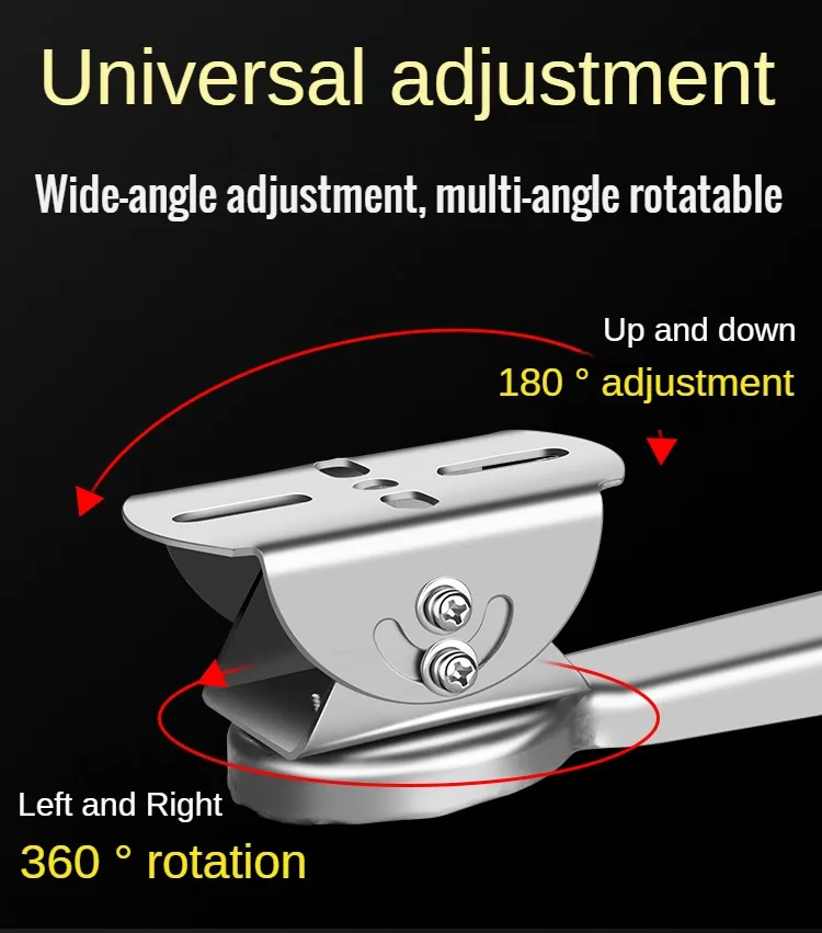 304 Stainless Steel Flat Wall Rod Corner Bracket CCTV Camera Mounting Vertical Pole Bracket Duckbill Head Universal Adjustable camera holder camera holder stand security camera stand security camera bracket security wall mount bracket security camera mount