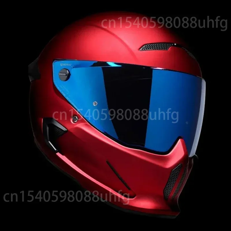 Ruroc Atlas Motorcycle Red Helmet Ruroc Atlas Hellfire Atlas Core