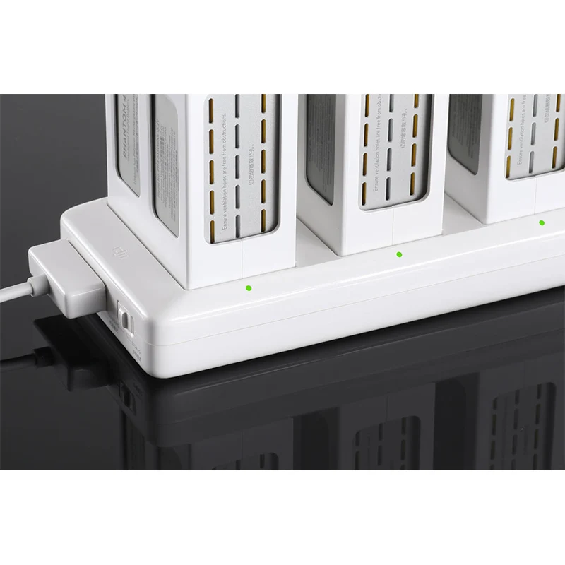 DJI Phantom 4 Series drone battery charger Charging Hub use with the Phantom 4 Intelligent Flight Battery.