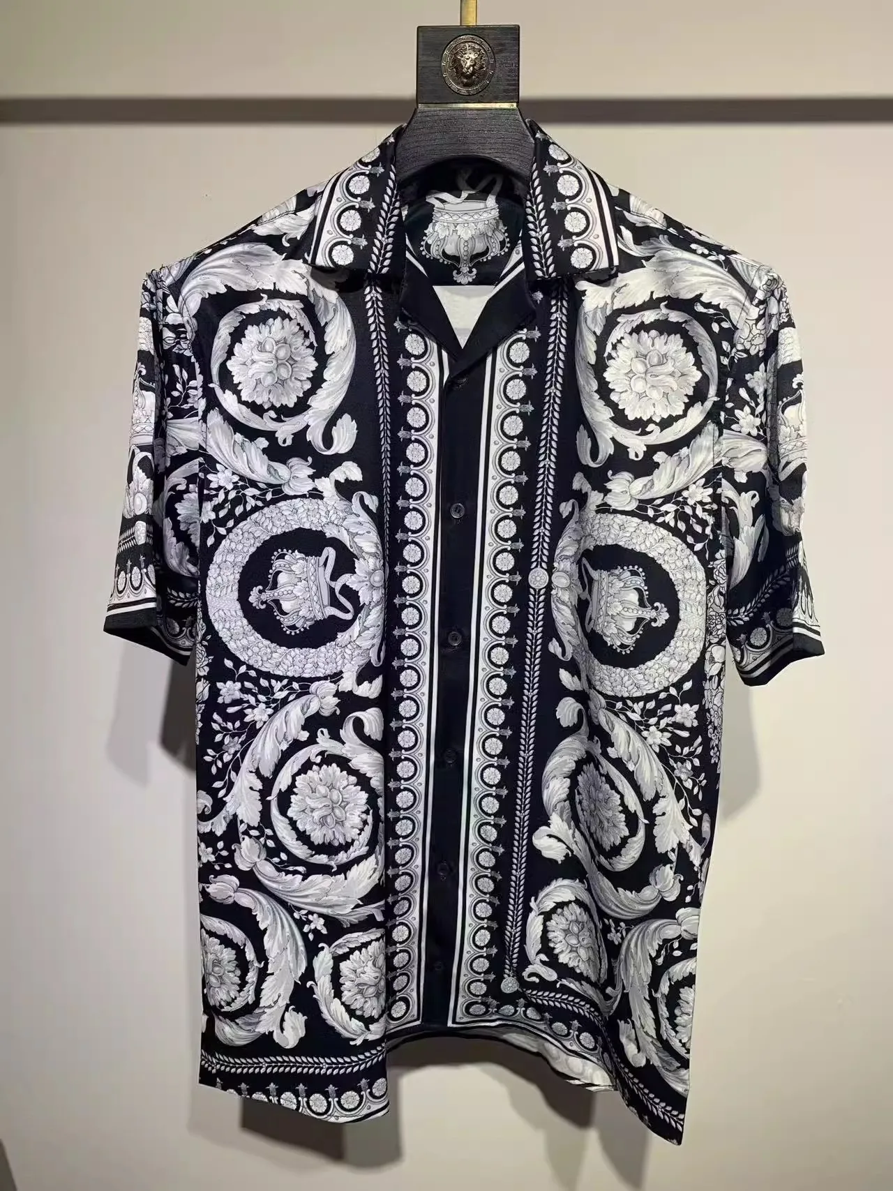 A03826 Fashion Men's Shirts Runway Luxury famous Brand European Design party style Men's Clothing