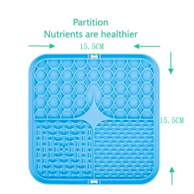Pet Lick Silicone Mat Pet Slow Food Plate Dog Bathing Distraction Silicone Dog Sucker Food Training Dog Feeder Supplies for Dogs 6