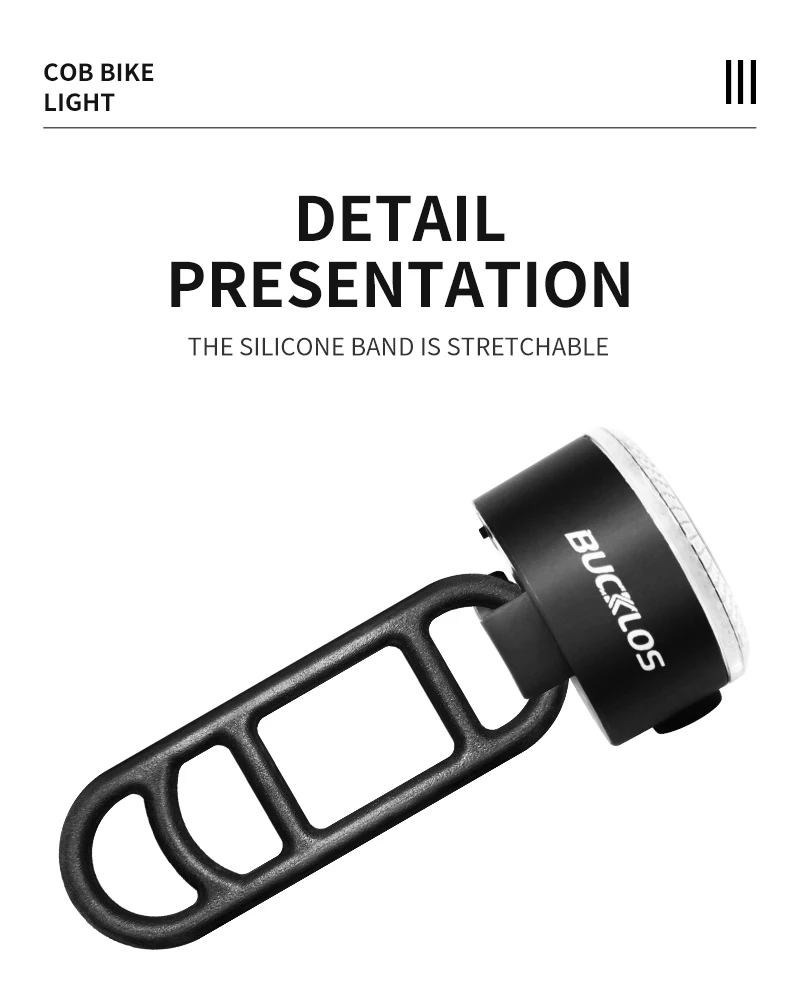 Bucklos kit éclairage vélo led rechargeable par usb avant et arrière_voghion.com