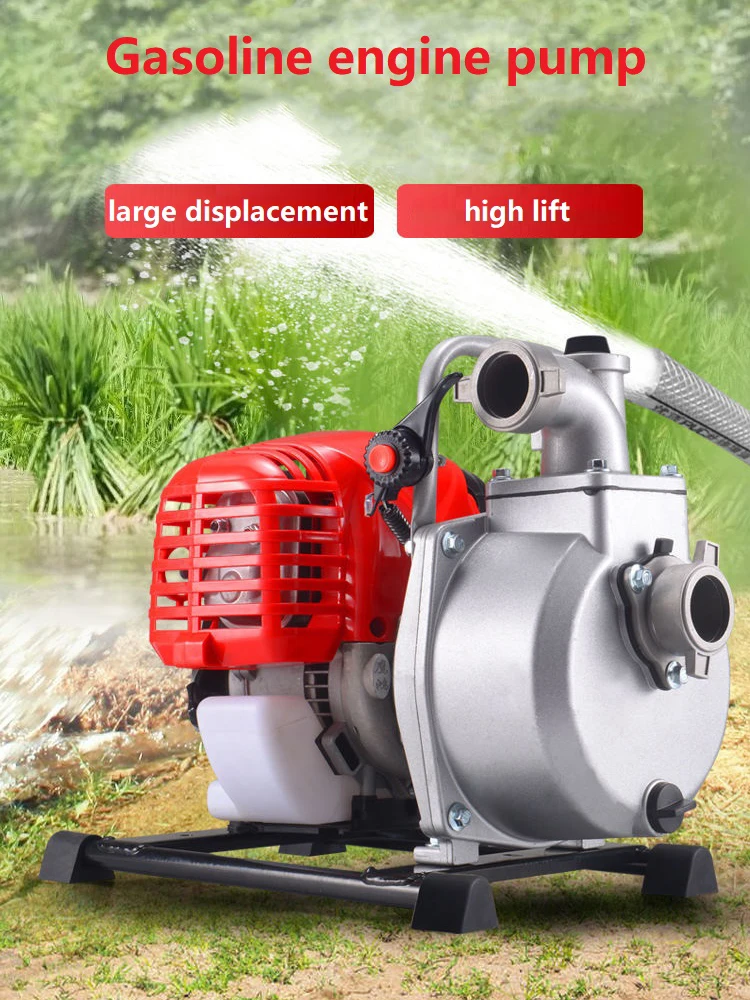 Landwirtschaftliche Bewässerung tragbare Benzin-Wasser-Pumpe 4 Zoll mit dem  Anschlag 4 luftgekühlt