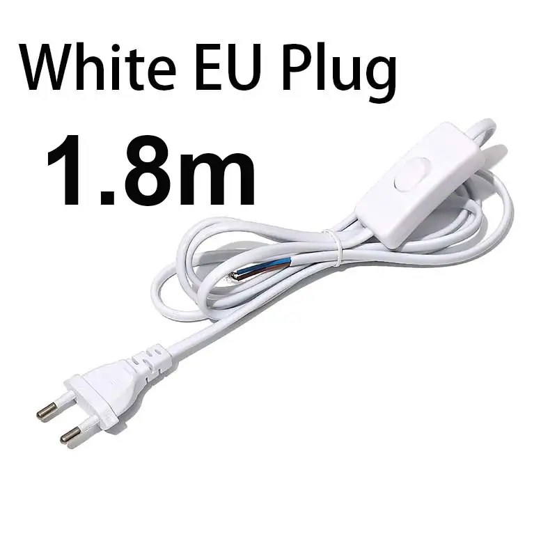 AC85-265V 660W 1.8m 3m 5m Electric Wire Lamp Switch Cable International Standard Power Cord With Switch Plug Copper Wire - Image 10