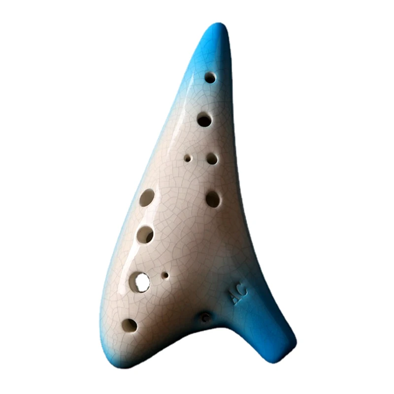 Blue Gradient Ocarina 12 Fori Alto C Key Ac Insegnamento Per Principianti Ocarinas Zelda Ocarina Of Time Regali Per Strumenti Musicali Nazionali