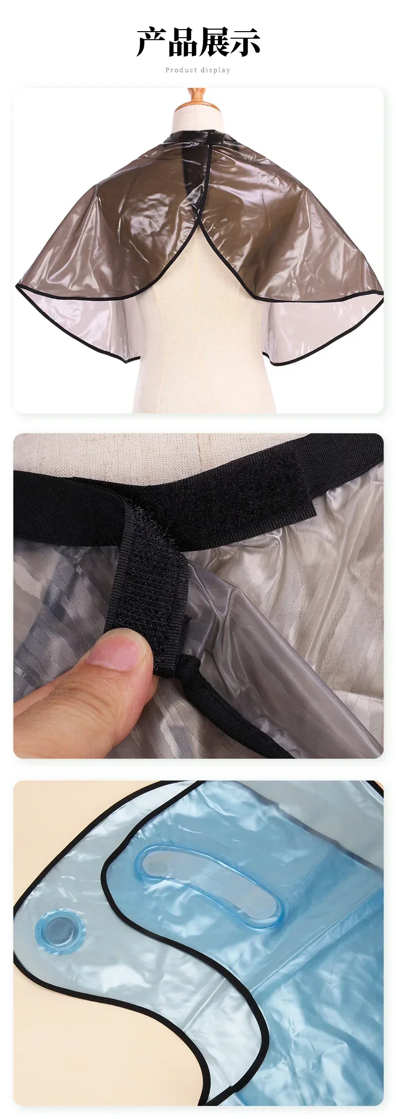 방수 이발사 헤어 컬러링 앞치마 전문 이발 케이프 머리 염색 목도리 천 미용사 내구성 헤어 스타일링 도구