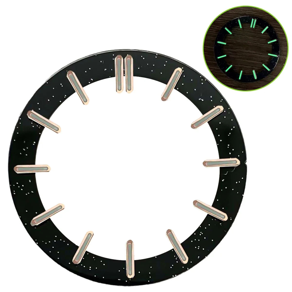 Transparent Green Luminous Circular Dial Accessory, 31.8mm