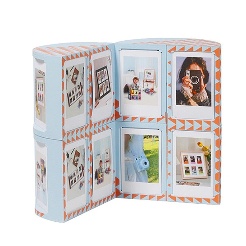 사용하기 쉬운 3인치 사진용 변경 가능한 큐브 사진 프레임은 좋아하는 사진을 보여줍니다.