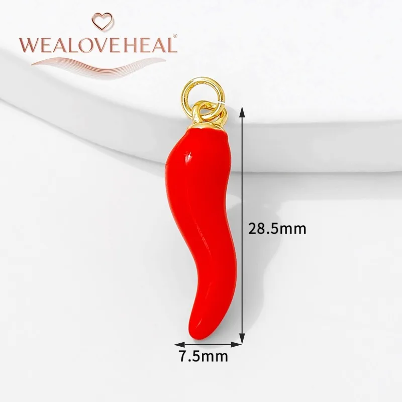 18K vergoldetes Messing Metall Zirkonia Sonne / Kreuz / Hufeisen / Chilischote / Flügel Anhänger Charms zur Schmuckherstellung – Detail 17