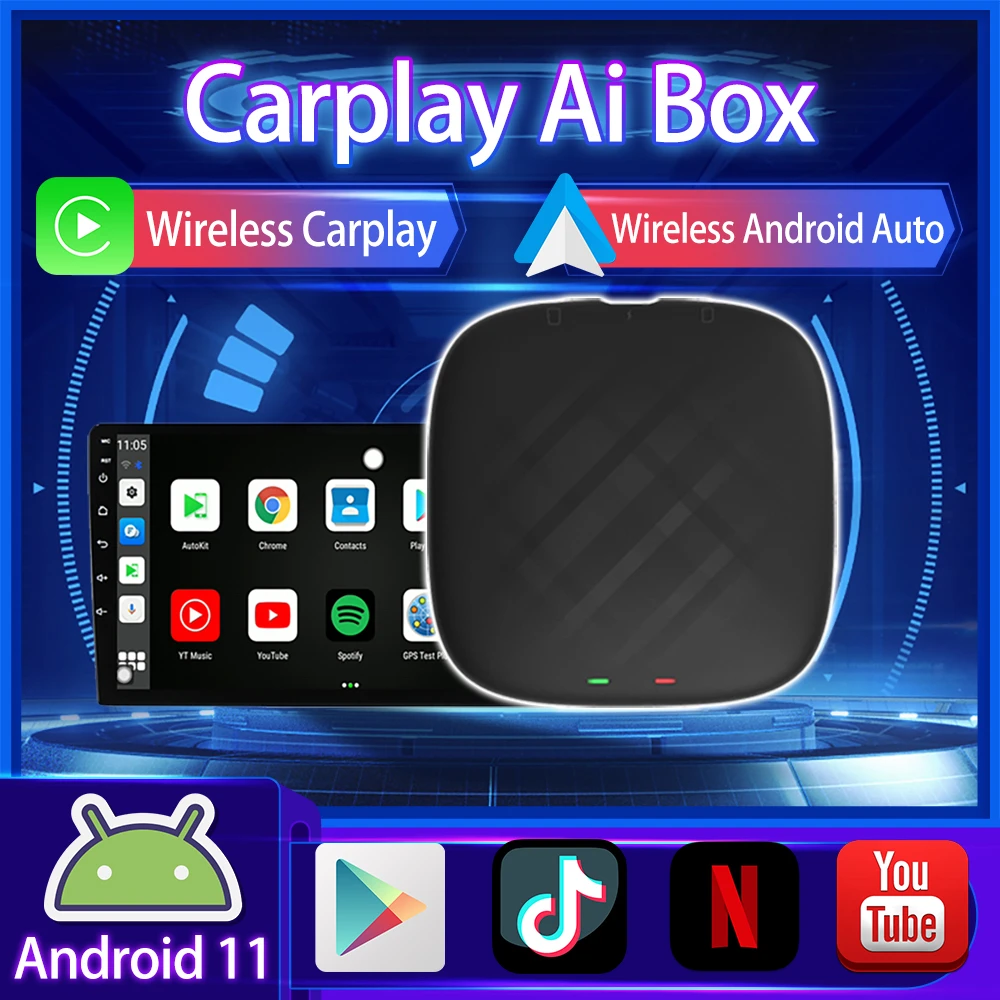 Carplay Ai Box Android 11 Snapdragon Wireless Car Play Android Auto