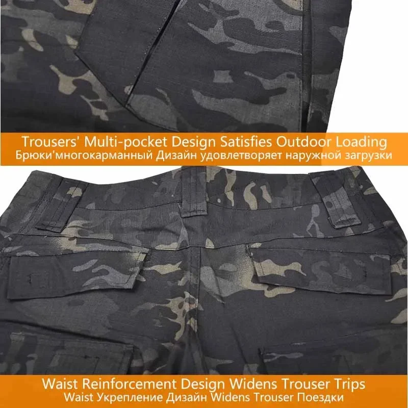Tactical Suits Outdoor Uniform Hunting Shirts Cargo Pants Trainning Airsoft Paintball Clothes Sets Men Clothing Wear-resisting 6