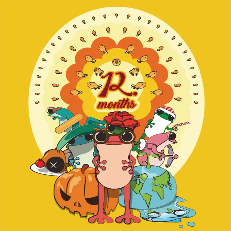 

TwelveDot Frogs-Festival Blind Box Toys Korea Figures Action Surprise Box Toy for Girls Sorpresa Model Gift Box Surprise Gift