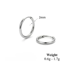 Minimalist Gold Stainless Steel Huggie Hoop Earrings (5mm (Super Tiny))