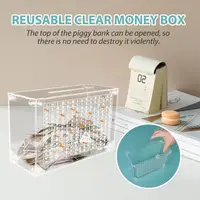 Transparent Acrylic Money Box With Counter Piggy Bank Handmade For Creative Children's Saving The Money Goal 5000 2