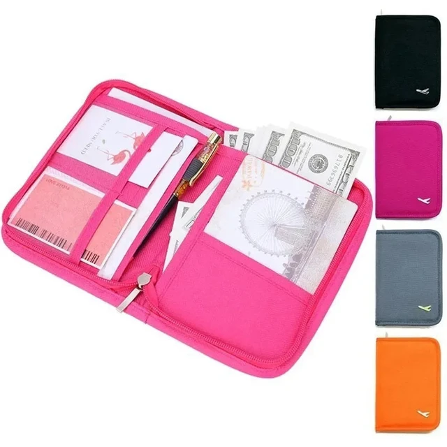 Travel Passport documents Package Travel Bag Pouch Passport ID Credit Card  Wallet Cash Holder Organizer Case