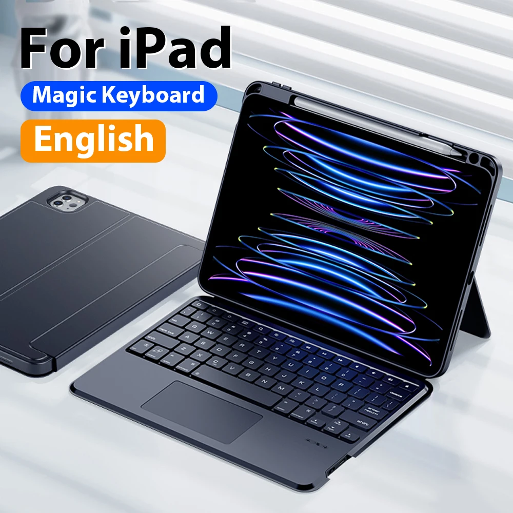 

Magic Keyboard Case For iPad Pro 12.9 6th 11 4th 10 9th 10th Generation 10.9 Funda For iPad Air 5 4 3 Mini 6 7th 8th 10.2 Cover