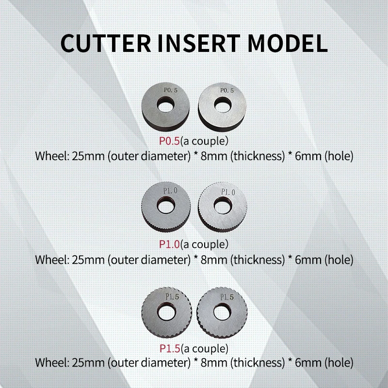 6PCS 0.5mm 1.0mm 1.5mm Inner Hole Embossing Wheel + Reticulated grain Knurling Knife 1PC 20mmx18mm Steel Lathe Tool Holder Hob knurling tool set