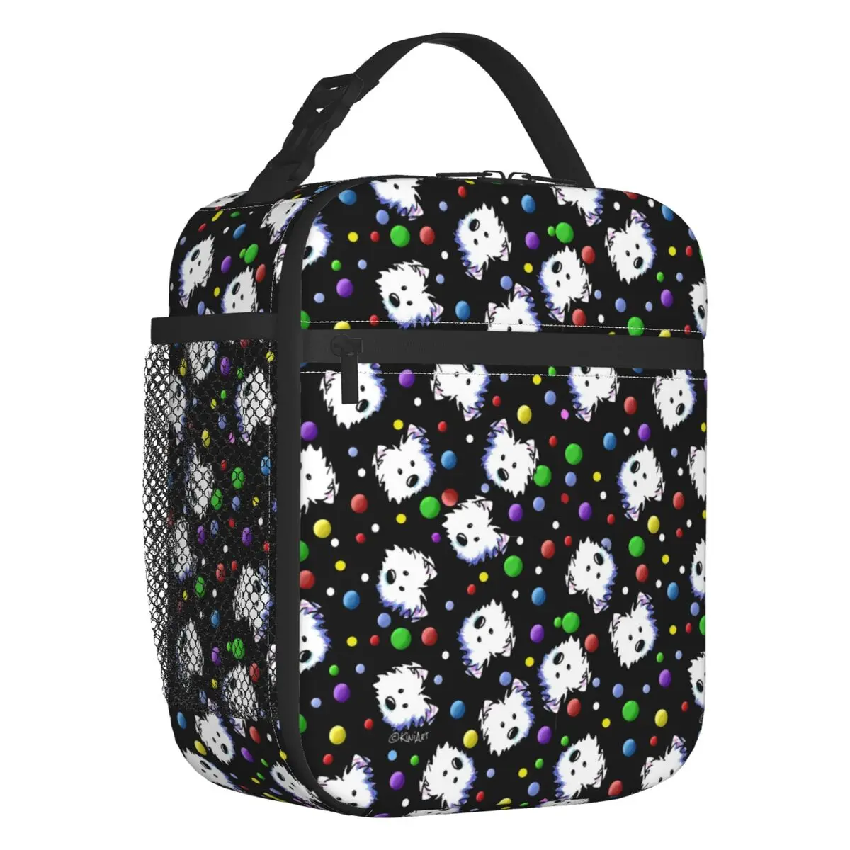 

Милый Запад Highland Terrier щенок изолированный Ланч-бокс Westie повторный термальный охладитель пищи Ланч-бокс для детей и школьников