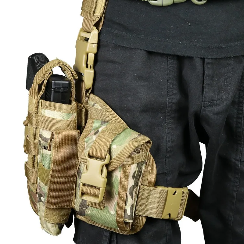 Waterproof Nylon Tactical Thigh Holster for Outdoor Hunting
