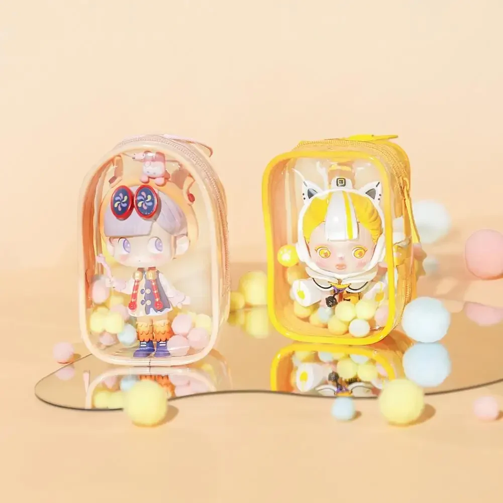 Verdicken PVC Transparent Mystery Box Lagerung Fall Schlüsselbund Tasche Lagerung Beutel Organizer Box Klassische Puppe Tasche Schlüsselbund Brieftasche – Detail 4