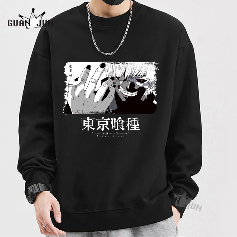 

Hot Tokyo Ghoul Kaneki Ken Japan Anime Pullovers Hoodie Tokyo Revengers Cartoon Sweatshirt Men Streetwear Harajuku Manga Hoodie