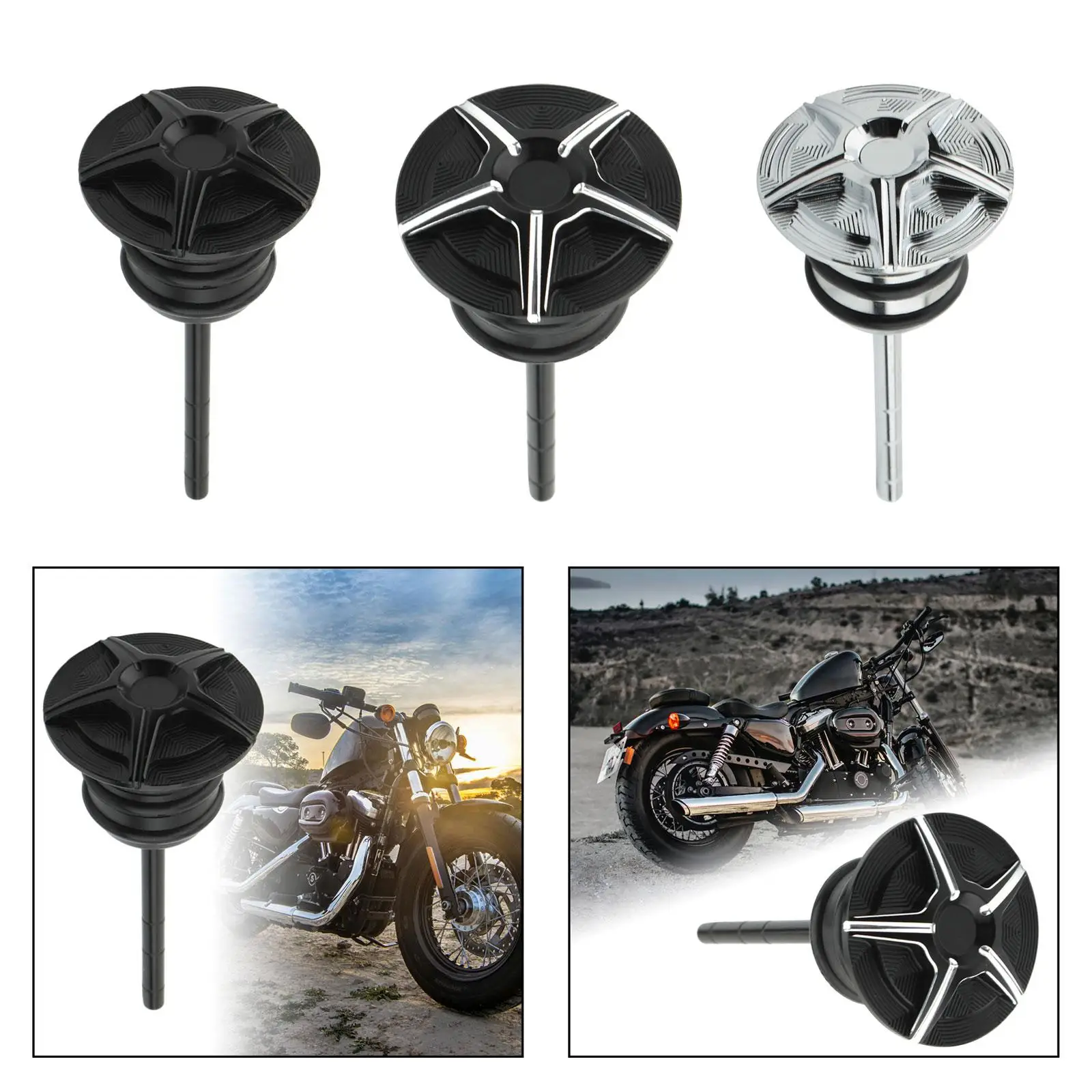 Engine Oil Dipstick for Harley Deuce Injected Softail Series