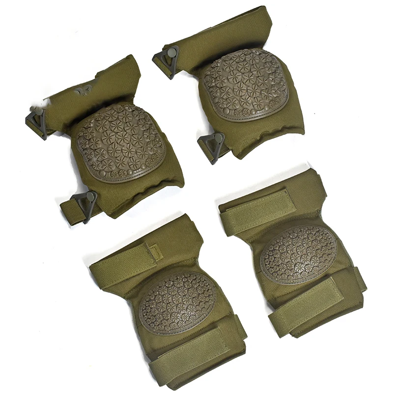 4-teiliges Set Taktisches Training Bekleidungszubehör Schutzausrüstung Knie-Ellenbogenschützer – Detail 21