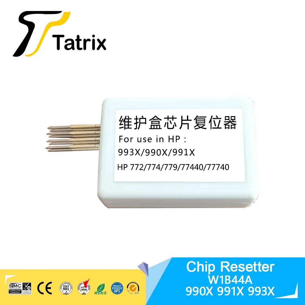 

Tatrix W1B44A Chip Resetter For HP990X 991X 993X Maintenance Tank Chip For HP MFP 777z 772dn 750dw 774dn/dns 779dn/dns 755dn