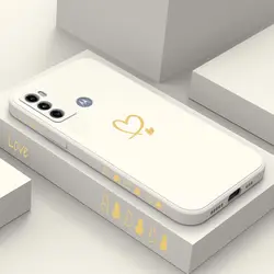Gemini Love Silicone Protective Phone Case for MOTO G32 (White)