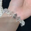 AAAA+++ Natural Herkimer Diamond Quartz Beaded Bracelet, Birthstone Bracelet,Gemstone ,Anniversary Gift 5
