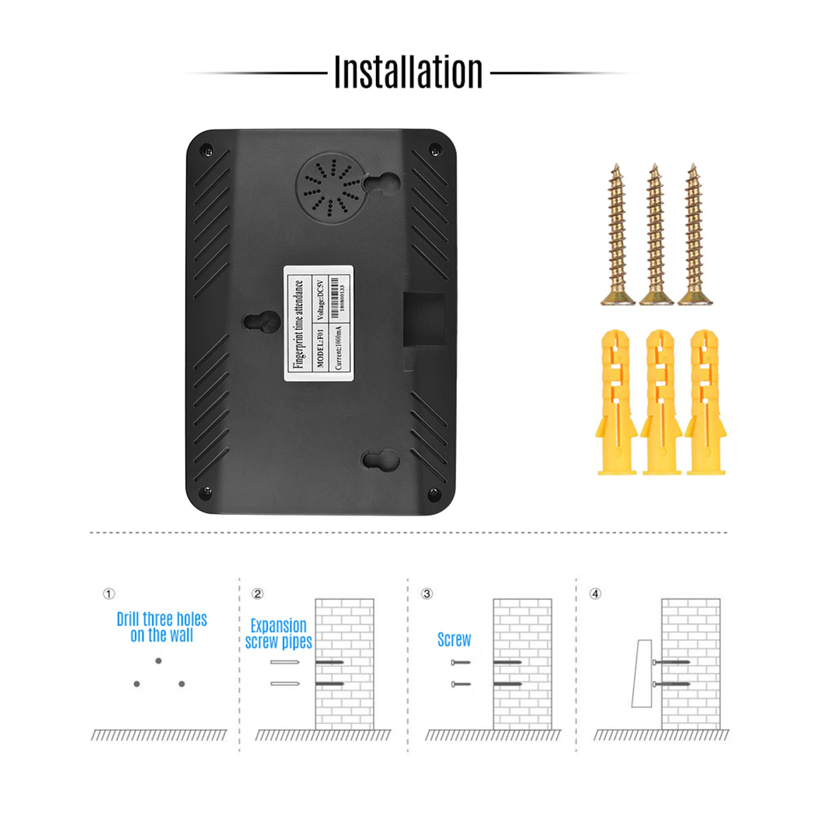 H1 지문 번호 출석 기록기 다국어 지원 드라이버 불필요 설치 직원 관리 시간 기록기 출퇴근 기록기