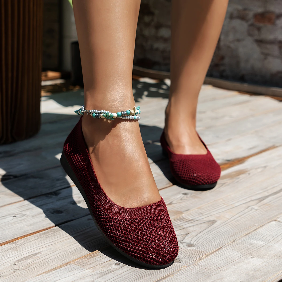 Breathable Mesh Slip-On Loafers