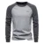 Men's T-shirts 100% Cotton Long Sleeve O-neck Pactwork Casual T shirts for Men New Spring Designer Tees Men Clothing 7