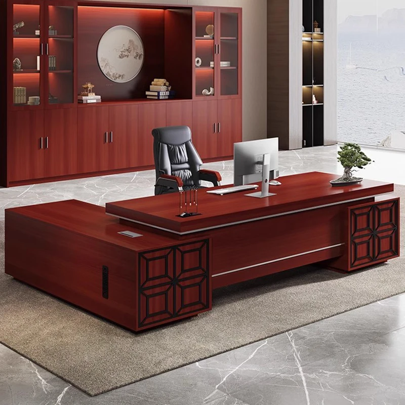 

Reading Study Luxury Office Desk Storage Conference Shelves Bedroom Long Desk Filing Computer Mesa Escritorio Modern Furniture