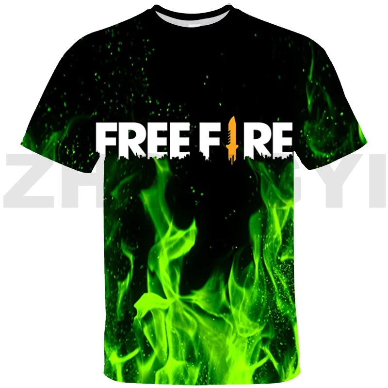 

Free Fire Garena TShirts Hip Hop Sport Boy Girl Oversized T Shirt Casual Polyester Men Clothing Free Fire Tees Female Streetwear