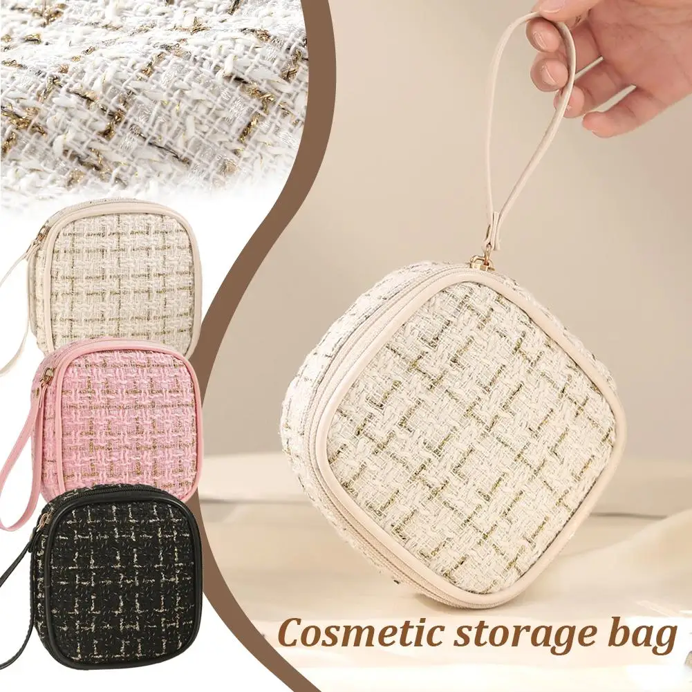 

Portable Small Cosmetic Bag Travel Change Sanitary Going Out Mini Storage Lipstick Carrying Bags When Bag Napkin Z9J3