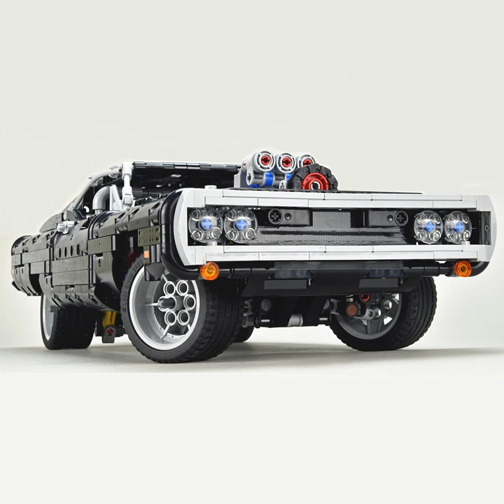 Technical Block Supercar Domed Racing Chargers Modello Di Auto Buiding Kit Mattoni Giocattoli Regalo Di Compleanno