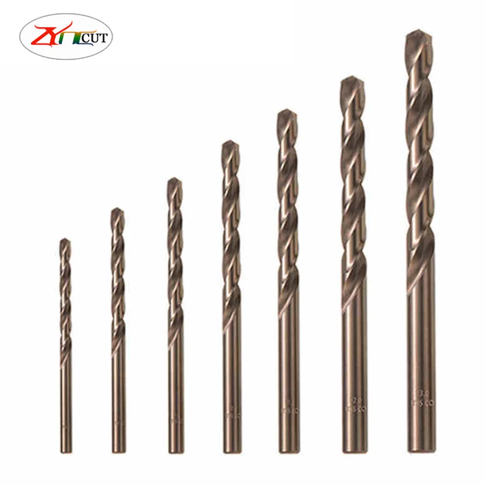 

M35 HSS-CO Cobalt Drill Bits 0.5mm-13.0mm HSS Twist Drill Bit For Stainless Steel (1/1.5/2/2.5/3/4/4.5/5/5.5/6/6.5/7/8/10/12mm)