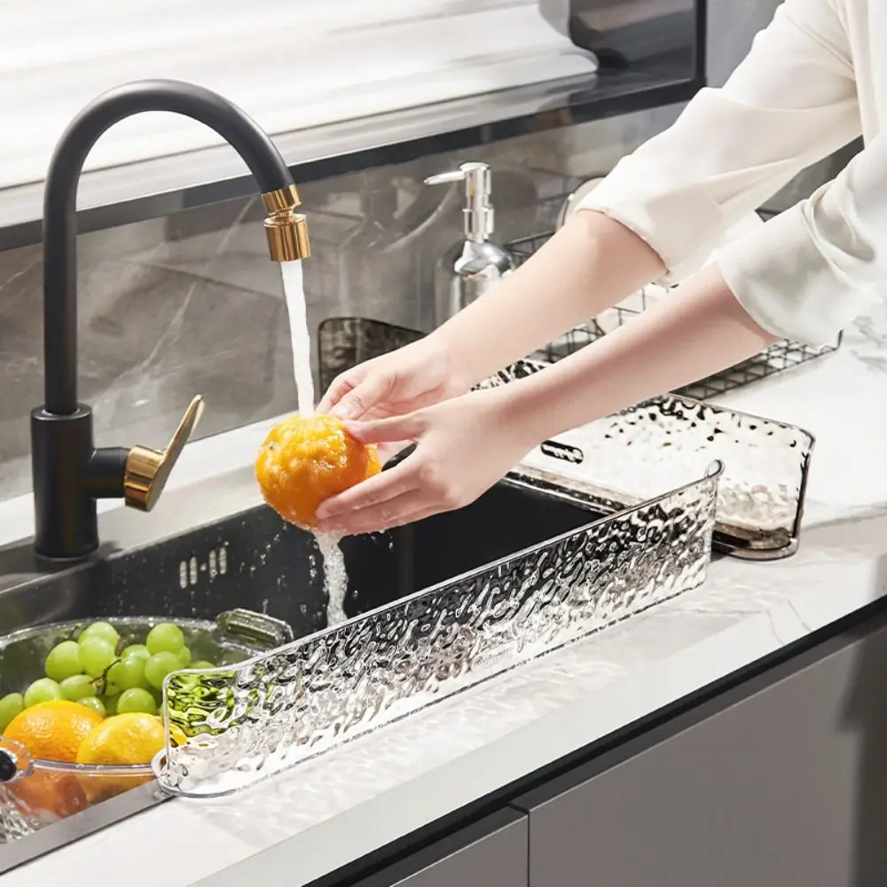 Plastic Sink Splash Guard water ripple Heightenin Sink Guard Baffle Plate Leakage hole Reusable Kitchen Countertop Bar Kitchen