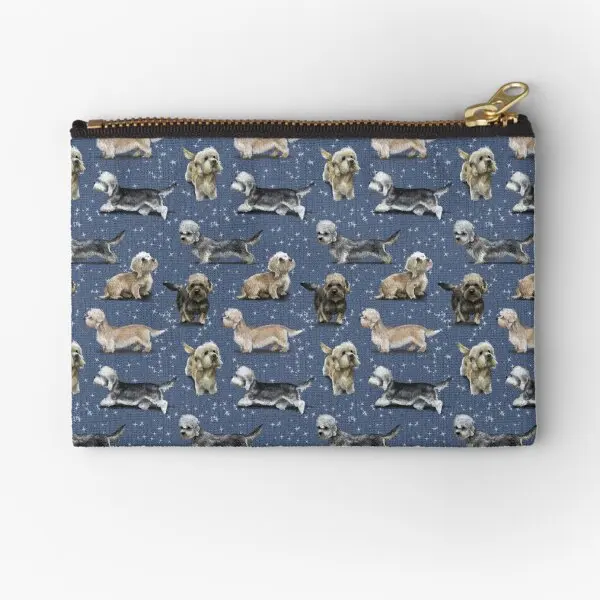 

The Dandie Dinmont Terrier Zipper Pouches Cosmetic Bag Coin Small Underwear Packaging Pocket Key Men Panties Pure Wallet Money