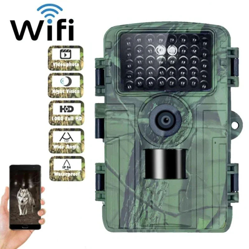 WifiHuntingCamera32MP1080PWildlifeCamerasPhototrapsForest